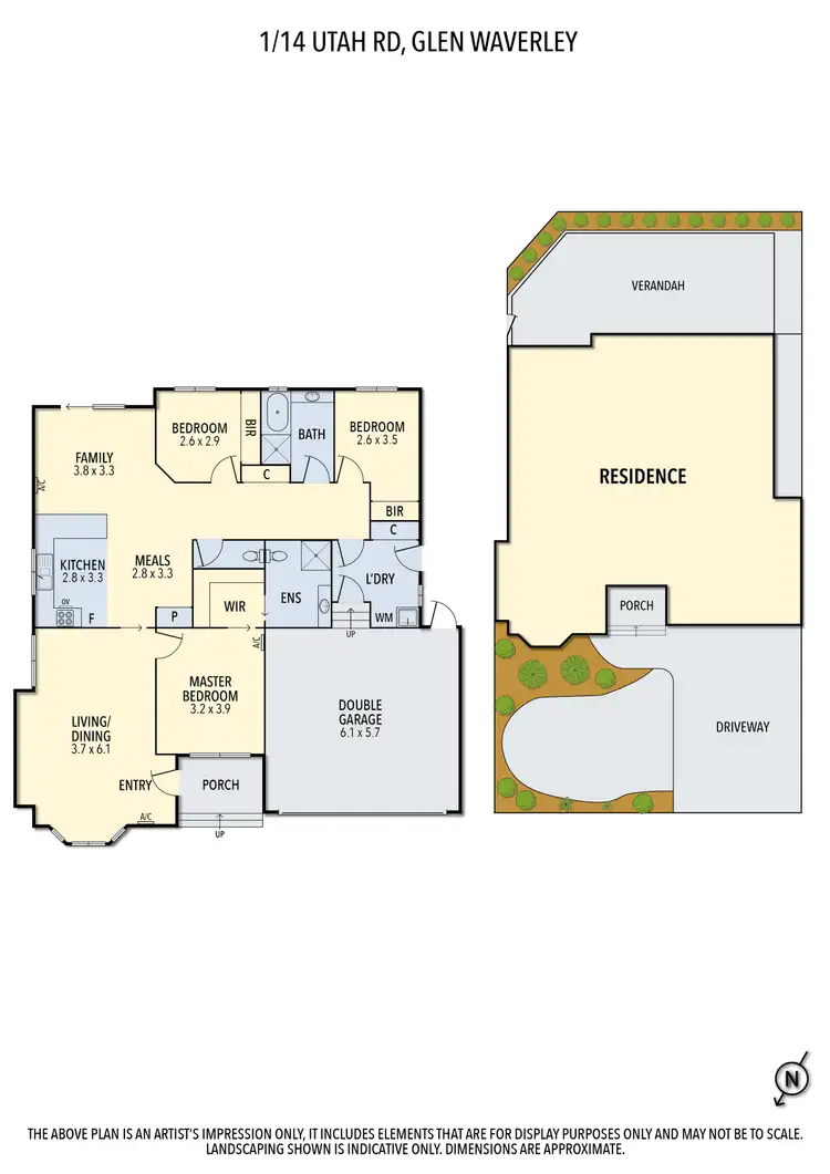 Floorplan of Homely house listing, 1/14 Utah Road, Glen Waverley VIC 3150