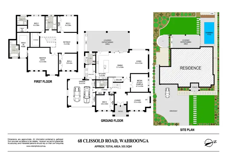 Floorplan of Homely house listing, 68 Clissold Road, Wahroonga NSW 2076