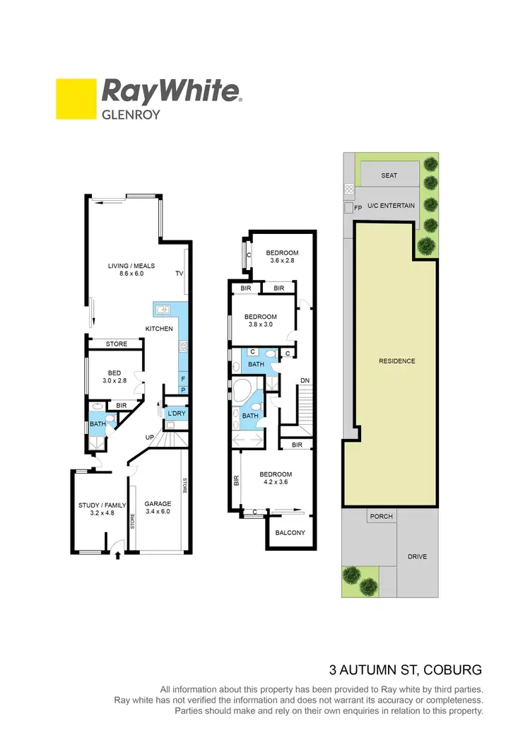 Floorplan of Homely house listing, 3 Autumn Street, Coburg VIC 3058
