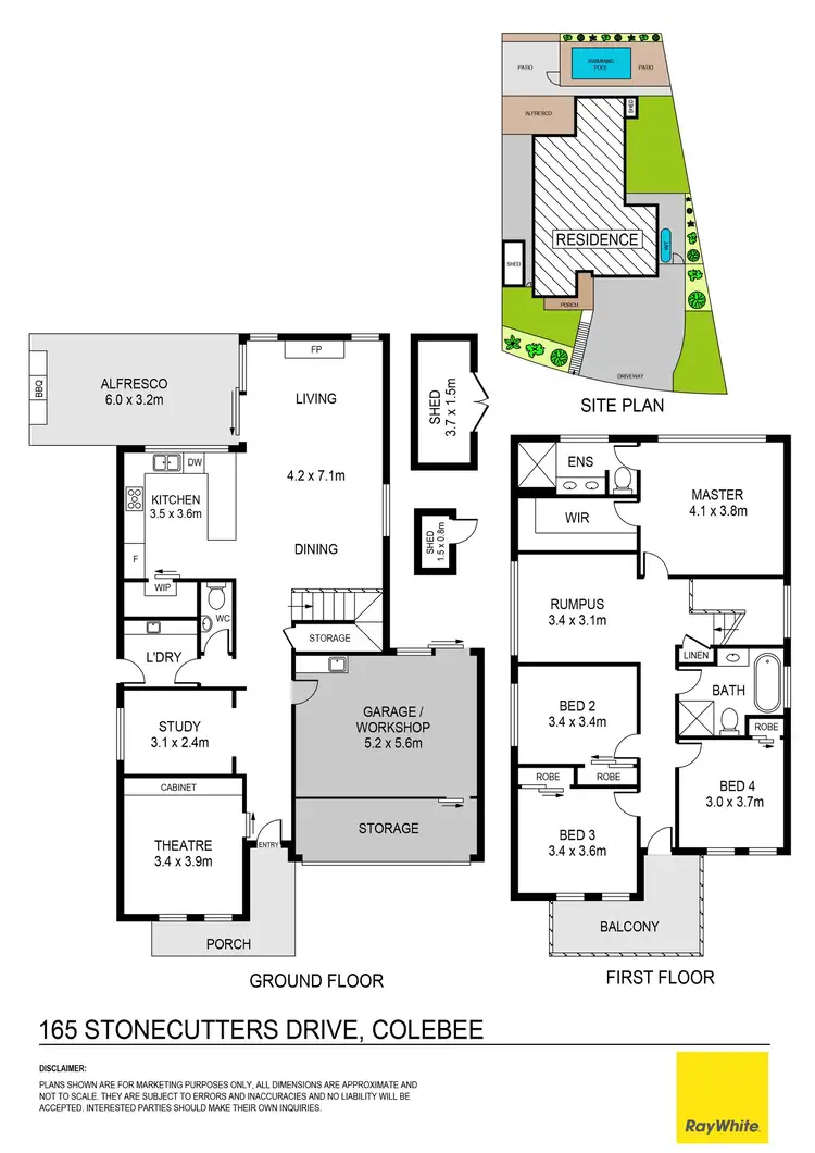 Floorplan of Homely house listing, 165 Stonecutters Drive, Colebee NSW 2761