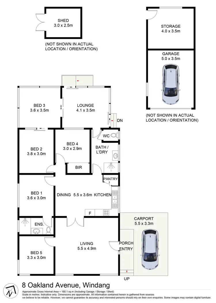 Floorplan of Homely house listing, 8 Oakland Avenue, Windang NSW 2528