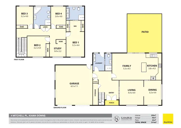 Floorplan of Homely house listing, 4 Mitchell Place, Kiama Downs NSW 2533