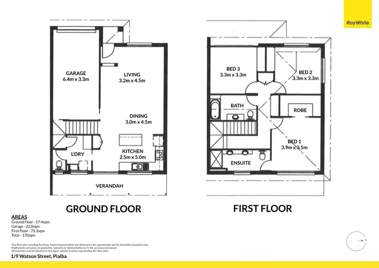Floorplan of Homely townhouse listing, 1/9 Watson Street, Pialba QLD 4655