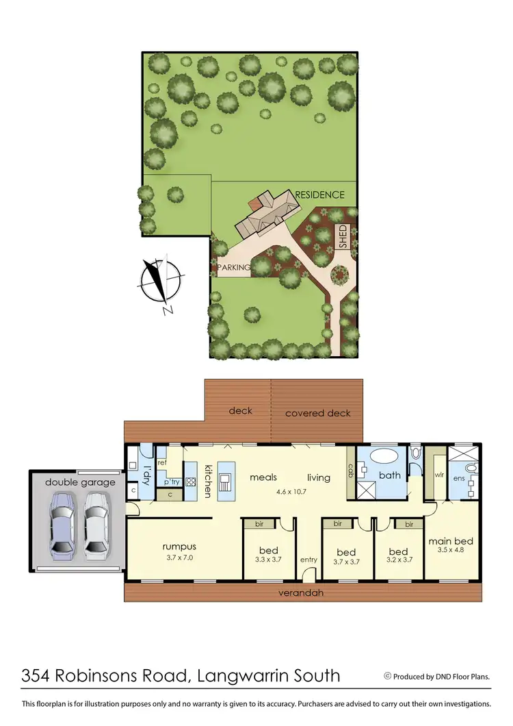 Floorplan of Homely rural property listing, 354 Robinsons Road, Langwarrin South VIC 3911