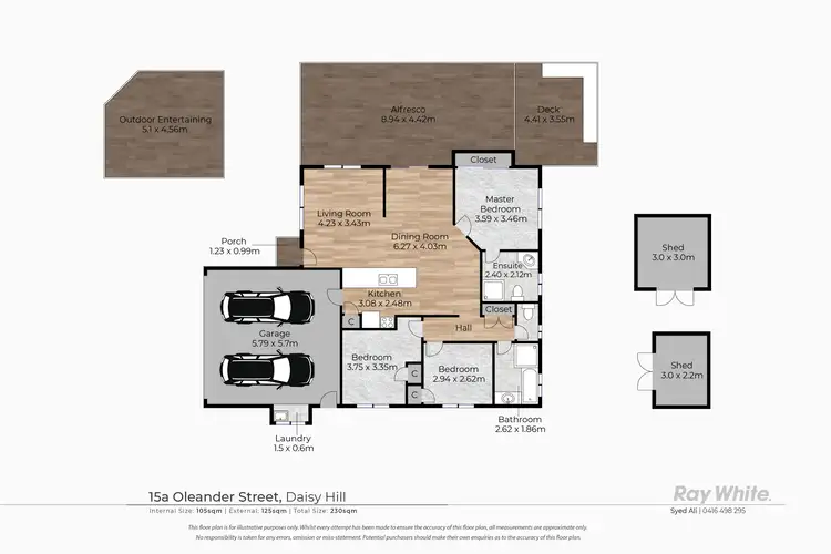 Floorplan of Homely house listing, 15A Oleander Street, Daisy Hill QLD 4127