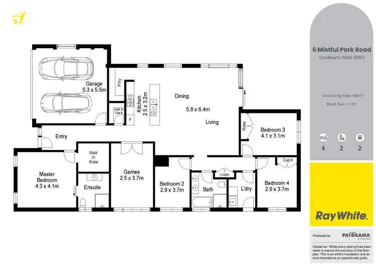 Floorplan of Homely house listing, 6 Mistful Park Road, Goulburn NSW 2580