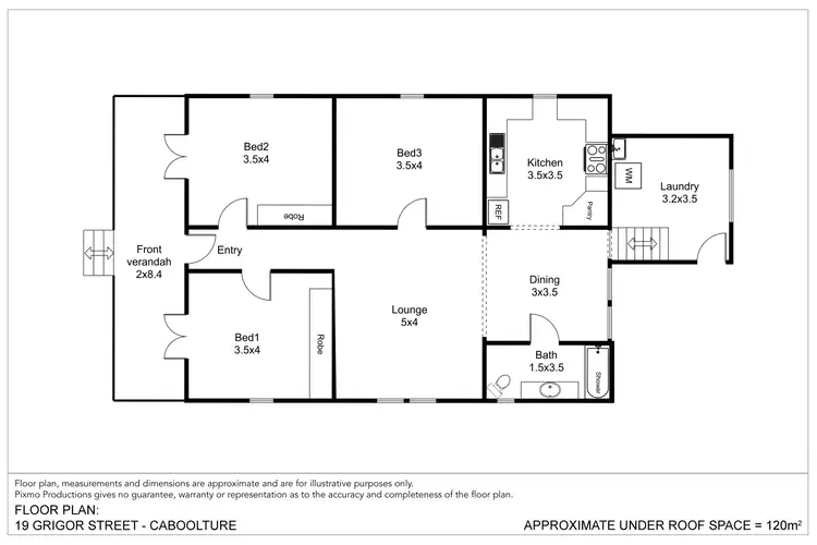 Floorplan of Homely house listing, 19 Grigor Street, Caboolture QLD 4510