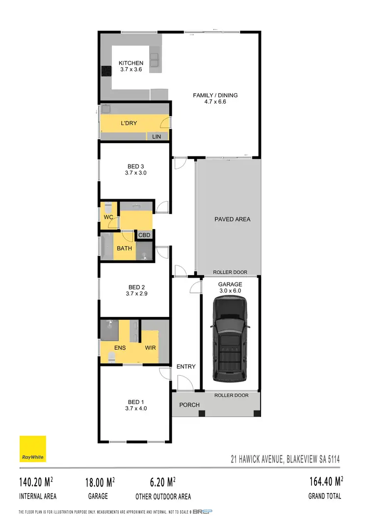 Floorplan of Homely house listing, 21 Hawick Avenue, Blakeview SA 5114