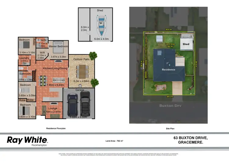 Floorplan of Homely house listing, 63 Buxton Drive, Gracemere QLD 4702