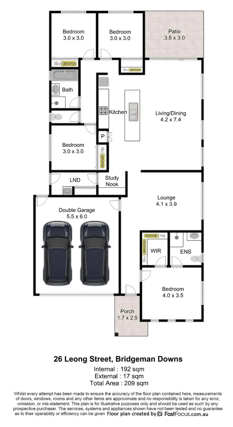 Floorplan of Homely house listing, 26 Leong Street, Bridgeman Downs QLD 4035