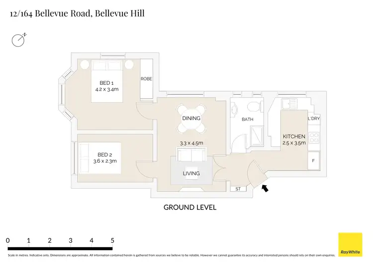 Floorplan of Homely apartment listing, 12/164 Bellevue Road, Bellevue Hill NSW 2023
