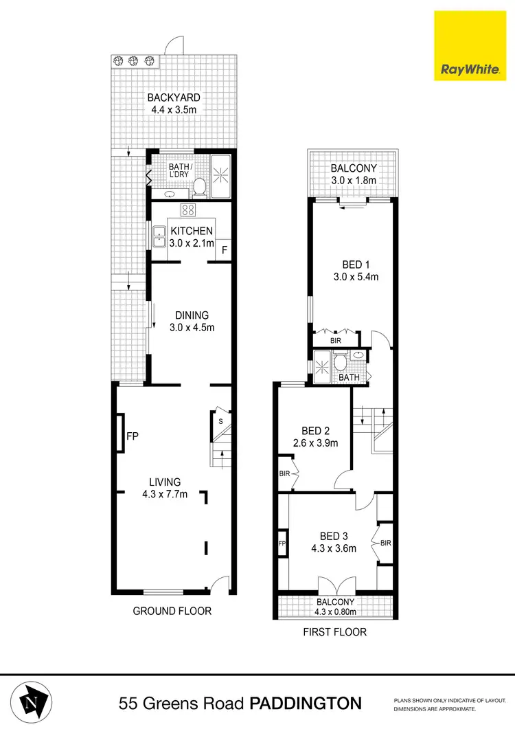 Floorplan of Homely house listing, 55 Greens Road, Paddington NSW 2021