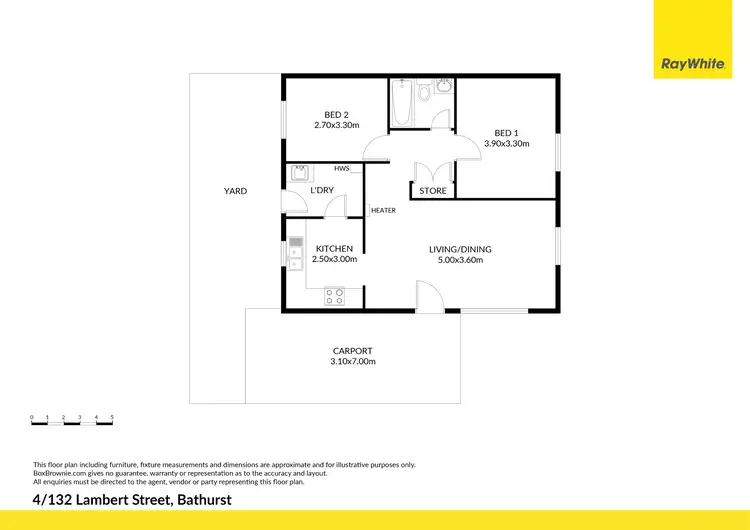 Floorplan of Homely villa listing, 4/132 Lambert Street, Bathurst NSW 2795