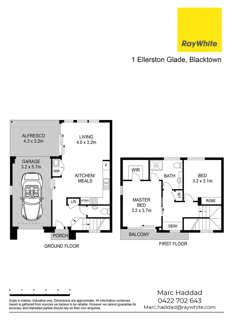 Floorplan of Homely townhouse listing, 1 Ellerston Glade, Blacktown NSW 2148