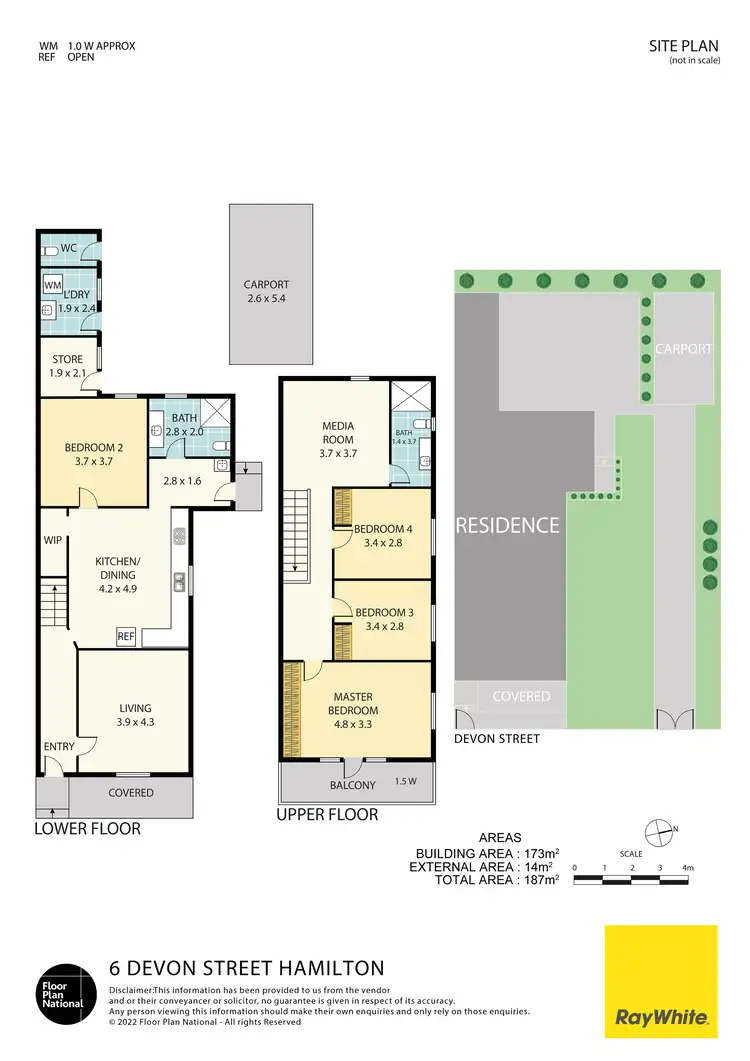 Floorplan of Homely house listing, 6 Devon Street, Hamilton NSW 2303