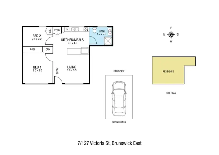 Floorplan of Homely unit listing, 7/127 Victoria Street, Brunswick East VIC 3057
