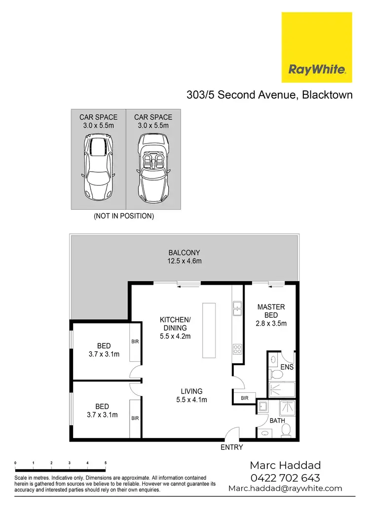 Floorplan of Homely unit listing, 303/5 Second Avenue, Blacktown NSW 2148