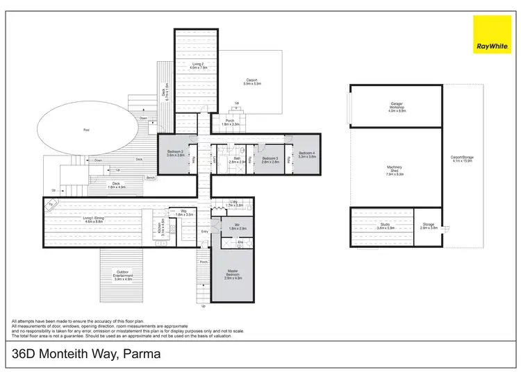 Floorplan of Homely rural property listing, 36D Monteith Way, Parma NSW 2540