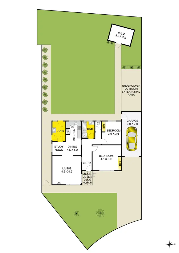 Floorplan of Homely unit listing, 2/9 Emerald Court, Belmont VIC 3216