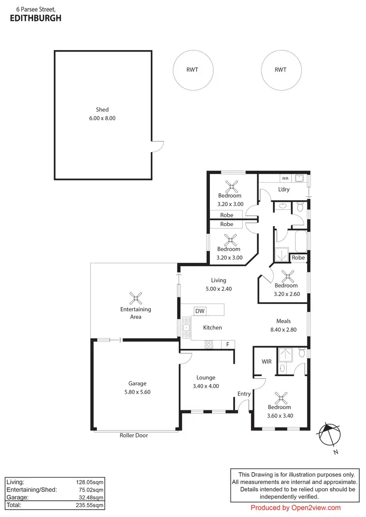Floorplan of Homely house listing, 6 Parsee Street, Edithburgh SA 5583