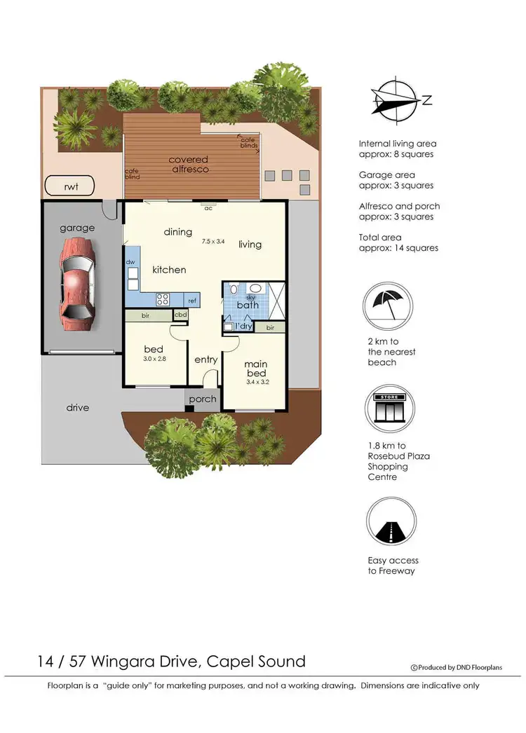 Floorplan of Homely house listing, 14/57 Wingara Drive, Capel Sound VIC 3940