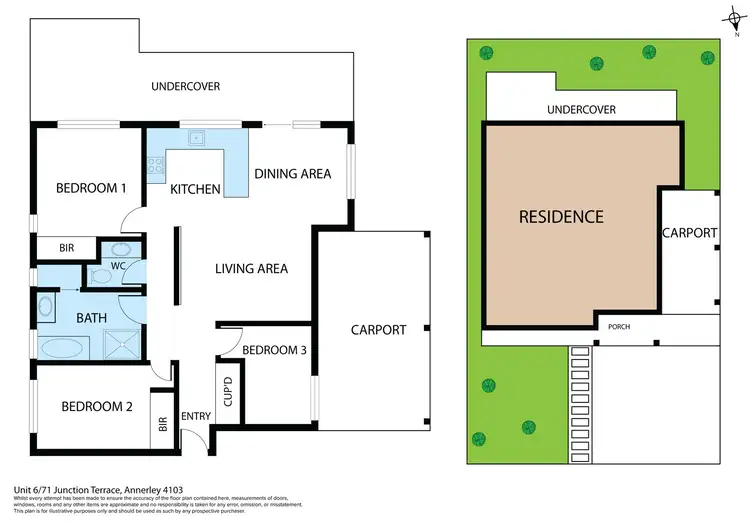 Floorplan of Homely unit listing, 6/71 Junction Terrace, Annerley QLD 4103