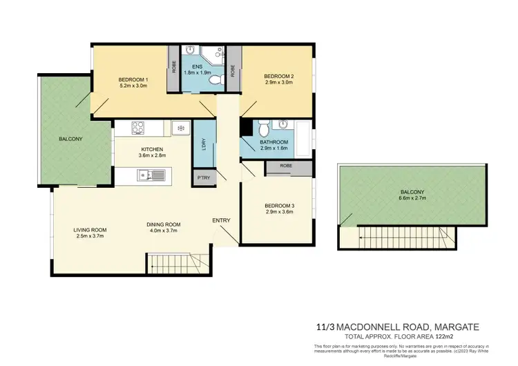 Floorplan of Homely unit listing, 11/3-7 MacDonnell Road, Margate QLD 4019