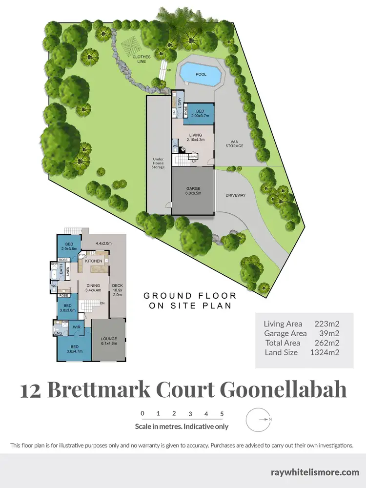 Floorplan of Homely house listing, 12 Brettmark Court, Goonellabah NSW 2480