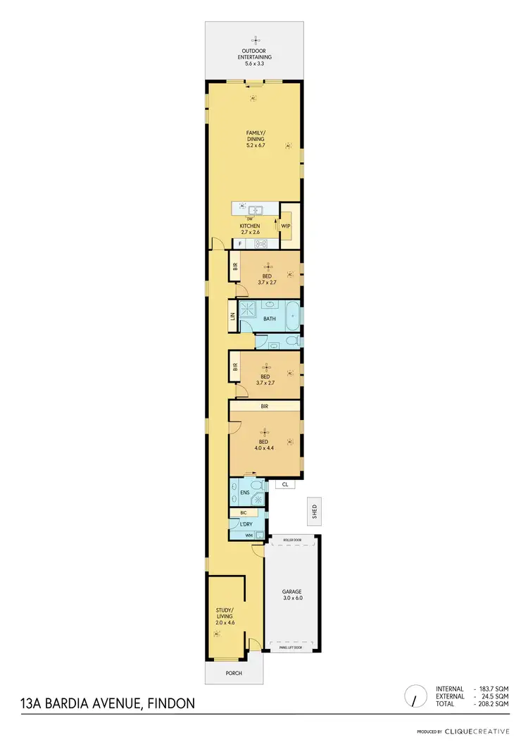Floorplan of Homely house listing, 13a Bardia Avenue, Findon SA 5023
