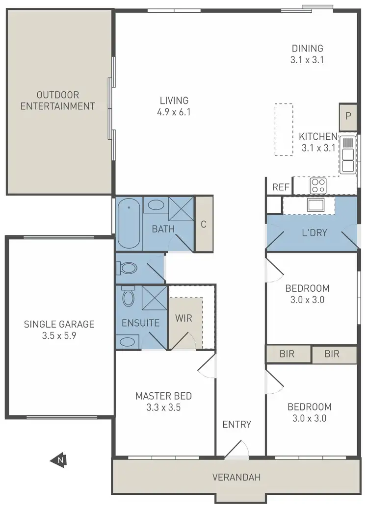 Floorplan of Homely house listing, 57 Jindalee Way, Werribee VIC 3030