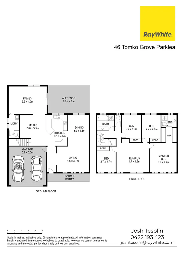 Floorplan of Homely house listing, 45 Tomko Grove, Parklea NSW 2768