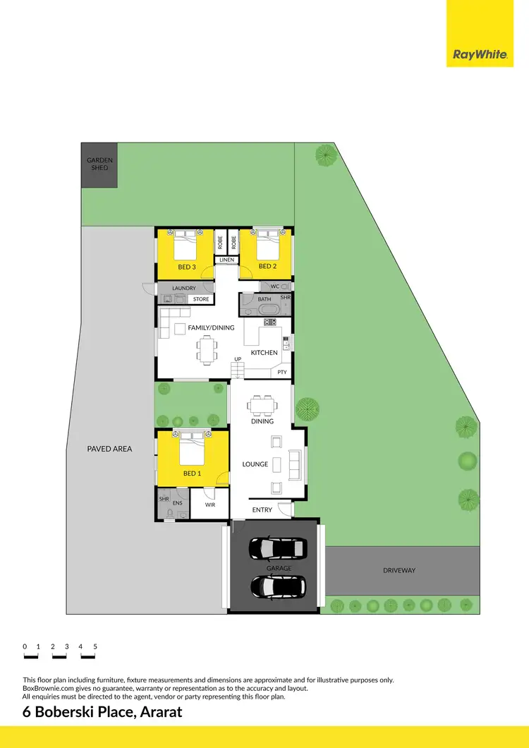 Floorplan of Homely house listing, 6 Boberski Close, Ararat VIC 3377