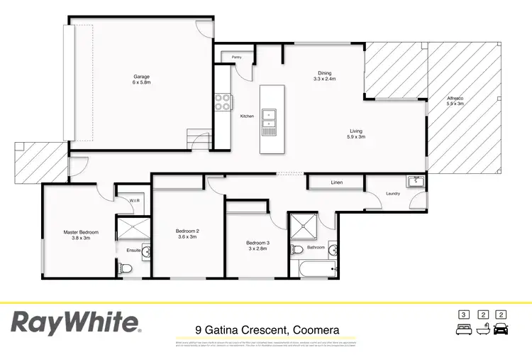 Floorplan of Homely house listing, 9 Gatina Crescent, Coomera QLD 4209