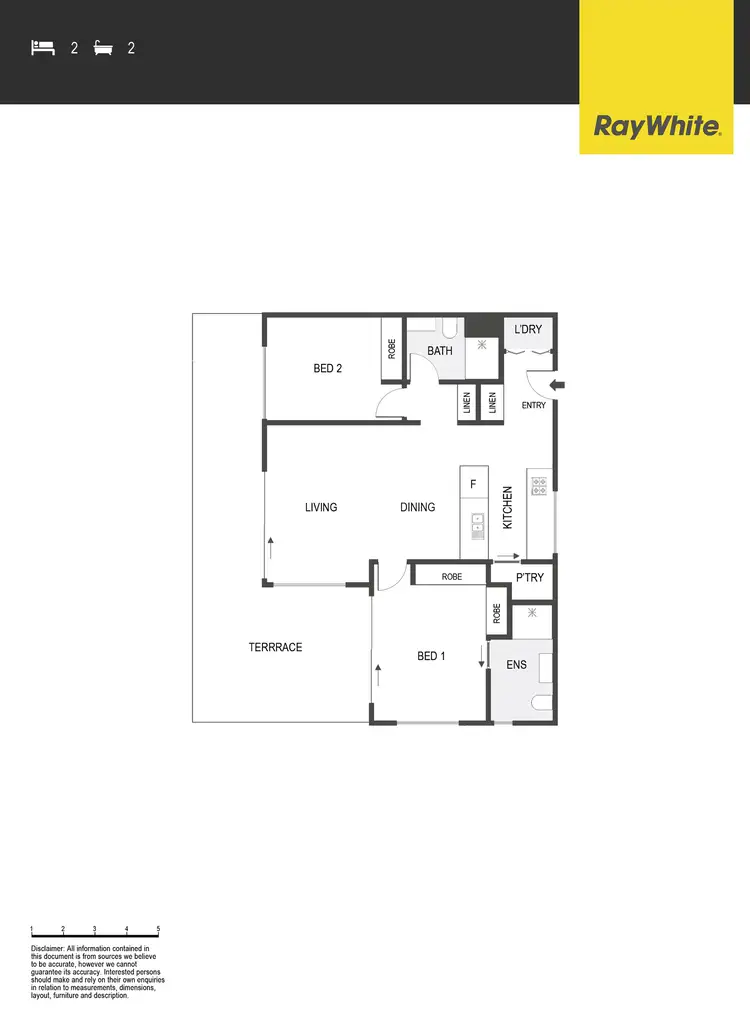 Floorplan of Homely apartment listing, 255/12 Limburg Way, Greenway ACT 2900