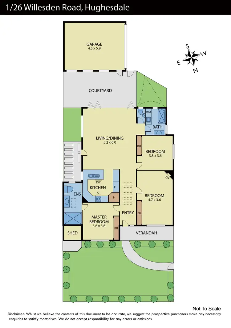 Floorplan of Homely house listing, 1/26 Willesden Road, Hughesdale VIC 3166