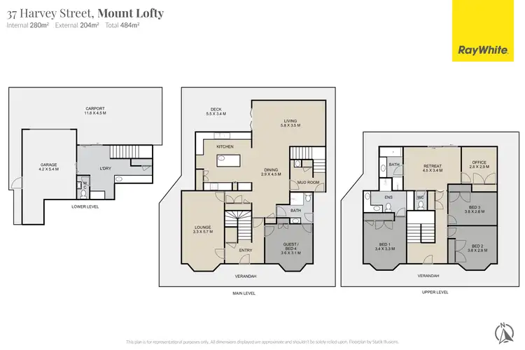 Floorplan of Homely house listing, 37 Harvey Street, Mount Lofty QLD 4350
