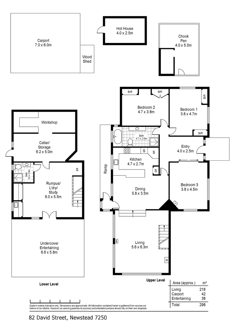 Floorplan of Homely house listing, 82 David Street, Newstead TAS 7250