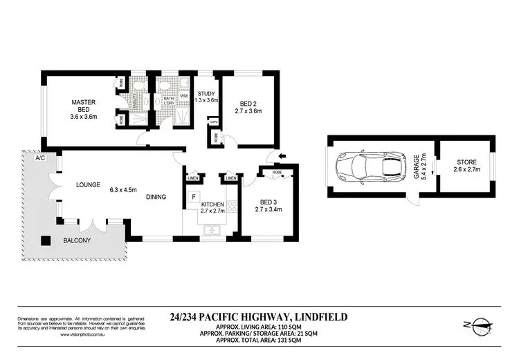 Floorplan of Homely apartment listing, 24/234 Pacific Highway, Lindfield NSW 2070