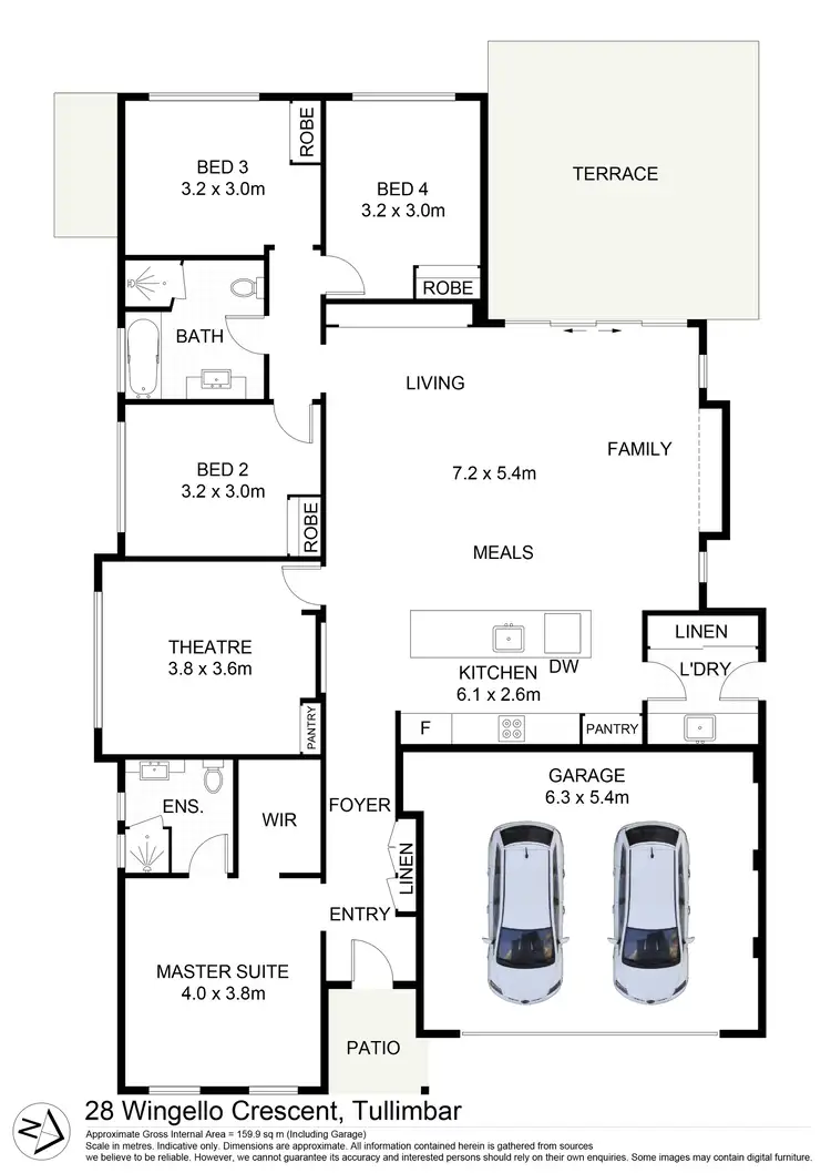 Floorplan of Homely house listing, 28 Wingello Crescent, Tullimbar NSW 2527