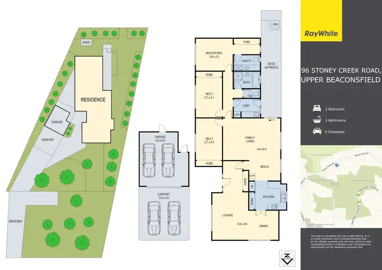 Floorplan of Homely house listing, 96 Stoney Creek Road, Beaconsfield Upper VIC 3808
