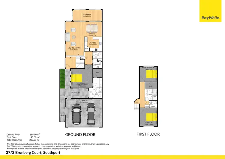 Floorplan of Homely townhouse listing, 27/2 Bronberg Court, Southport QLD 4215