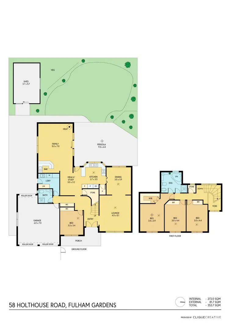 Floorplan of Homely house listing, 58 Holthouse Road, Fulham Gardens SA 5024