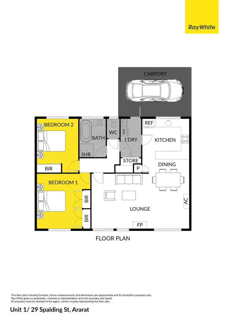 Floorplan of Homely house listing, 1/29 Spalding Street, Ararat VIC 3377