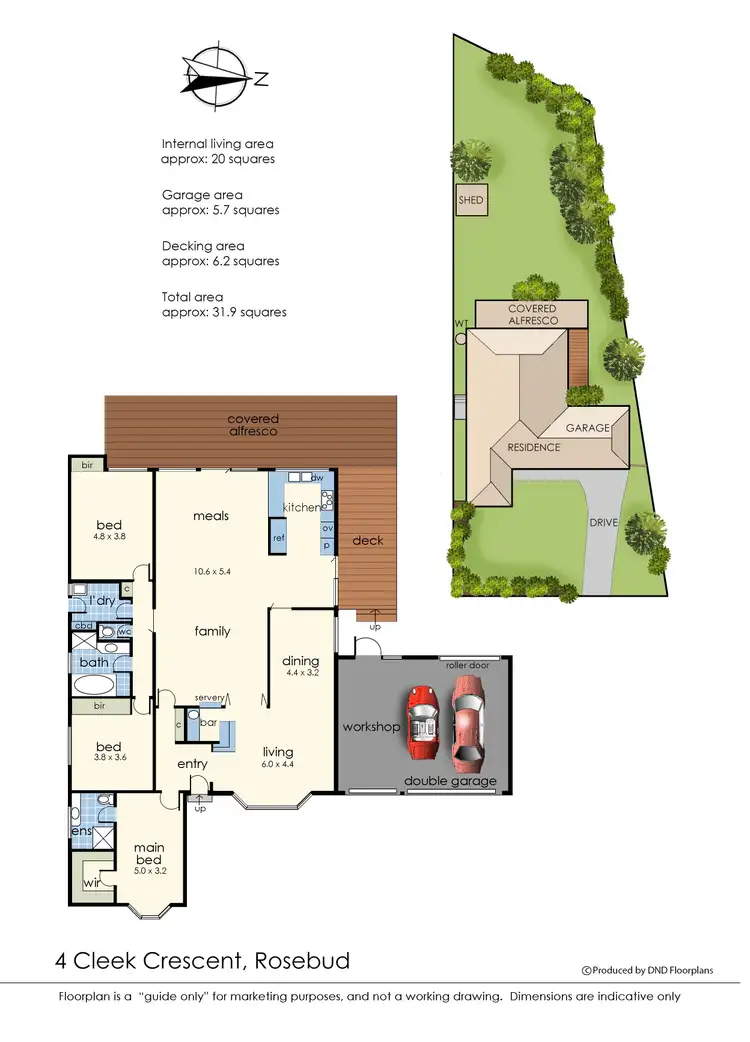 Floorplan of Homely house listing, 4 Cleek Crescent, Rosebud VIC 3939