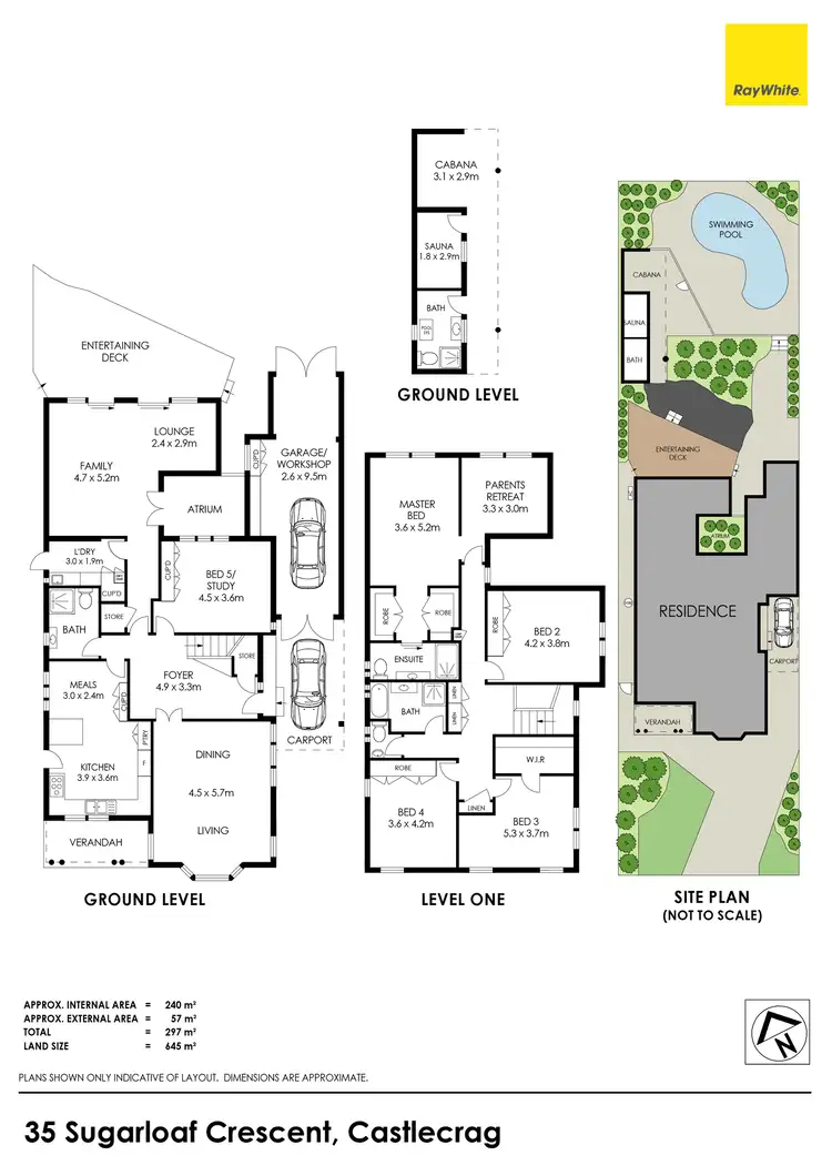 Floorplan of Homely house listing, 35 Sugarloaf Crescent, Castlecrag NSW 2068