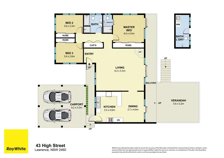 Floorplan of Homely house listing, 43 High Street, Lawrence NSW 2460