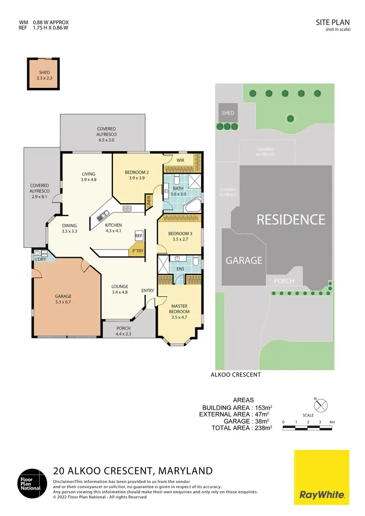 Floorplan of Homely house listing, 20 Alkoo Crescent, Maryland NSW 2287