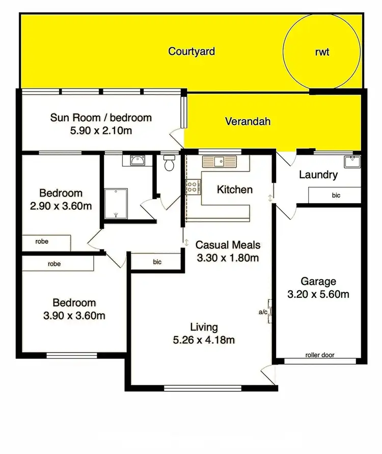 Floorplan of Homely house listing, 2/1 Carlyle Street, Victor Harbor SA 5211