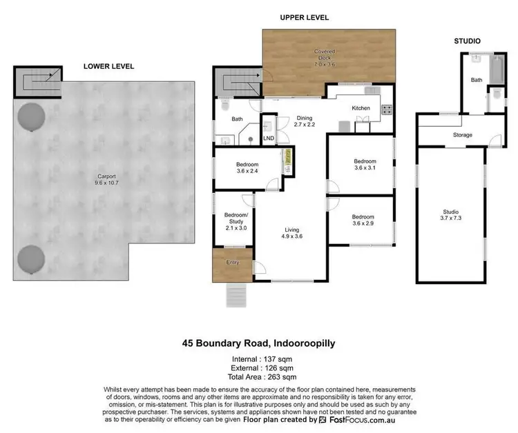 Floorplan of Homely house listing, 45 Boundary Road, Indooroopilly QLD 4068