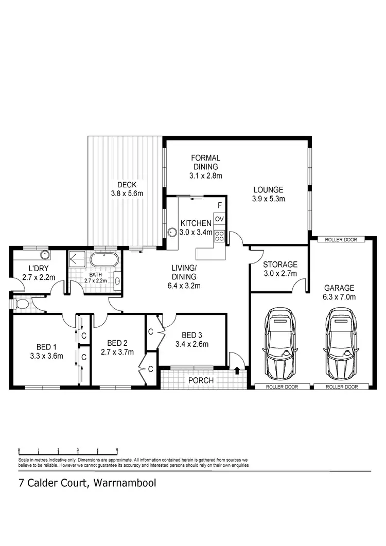Floorplan of Homely house listing, 7 Calder Court, Warrnambool VIC 3280